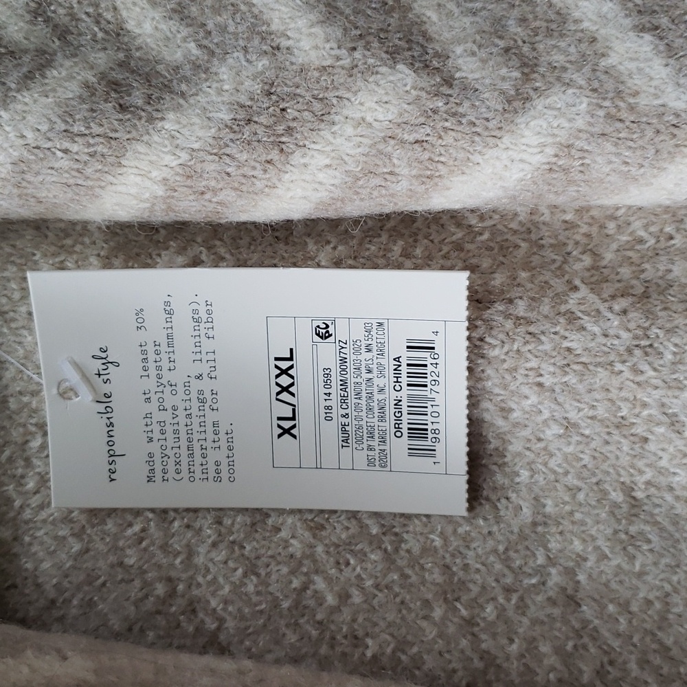 Open Box - A New Day - Women's Coatigan - A New Day Taupe/Crea Taupe/Cream - Picture 8 of 9